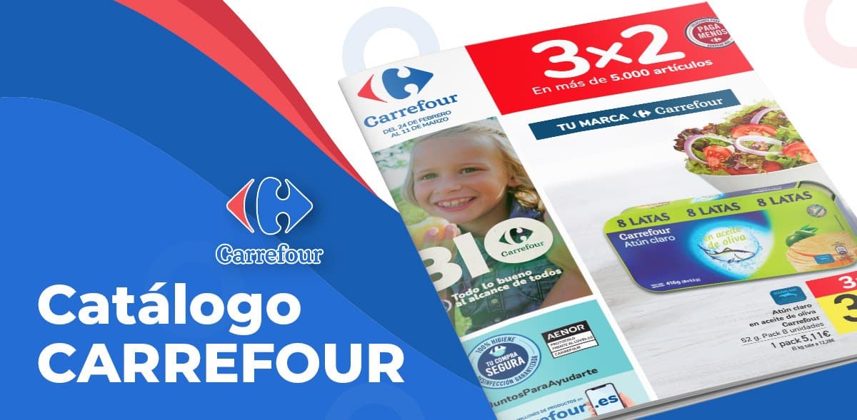 3x2 en Carrefour del 24 al 11 marzo