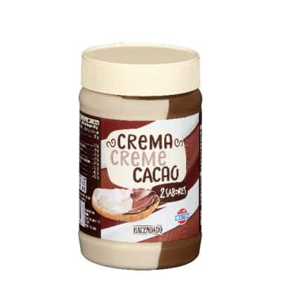 crema de cacao dos sabores hacendado mercadona
