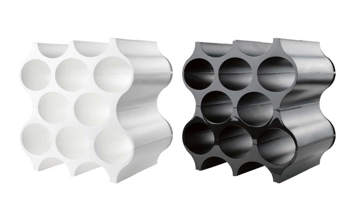 23 x 35,3 x 36,4 cm blanco koziol Botellero Set-Up de plástico 