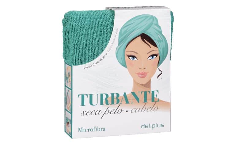 turbante toalla para secar el pelo deliplus en mercadona