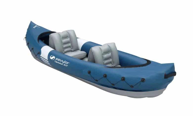 kayak hinchable para 2 personas en lidl marca sevylor