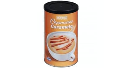Cafe soluble cappuccino caramelo Hacendado PP