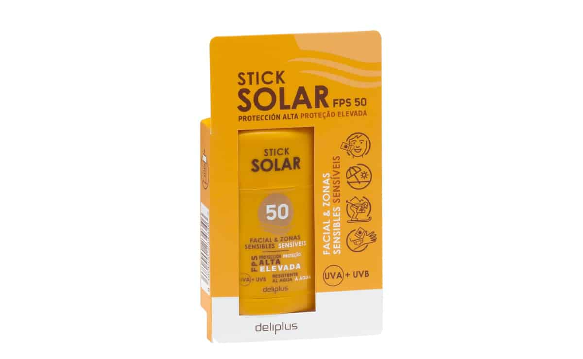 Stick protector solar facial de la marca Deliplus en Mercadona