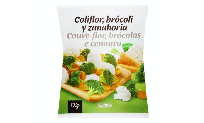Coliflor brocoli y zanahoria Hacendado ultracongelada PP